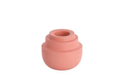 Theelicht Ø15x14 cm SALUZZO mat licht roze