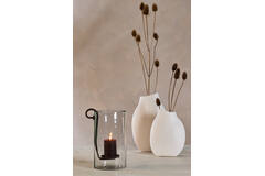 Hurricane 23x18x33 cm DOLEGA glass clear+antique dark brown