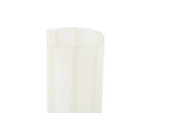 Tealight Ø14x20 cm DRINO glass transparent+cream+beige
