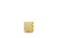 Tealight Ø9,5x9,5 cm WADLEY glass ocher yellow