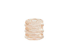 Tealight Ø9,5x9,5 cm WADLEY glass peach