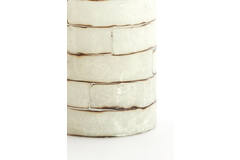Tealight Ø10x13 cm DRONERI glass clear+cream