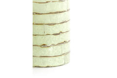 Tealight Ø10x13 cm DRONERI glass clear+mint green