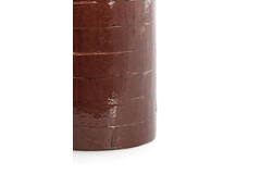 Tealight Ø14x20 cm DRONERI glass clear+dark brown