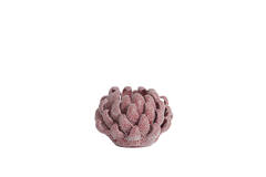 Tealight holder Ø10,5x7,5 cm SERINA porcelain red