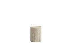 Tealight Ø10x13 cm BOLJUN glass clear+grey