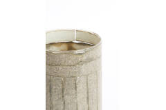 Tealight Ø14x20 cm BOLJUN glass clear+grey