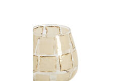 Tealight Ø11x11 cm KUALA glass clear+sand