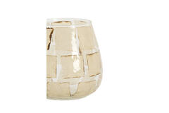 Tealight Ø11x11 cm KUALA glass clear+sand