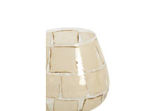 Tealight Ø14x14 cm KUALA glass clear+sand