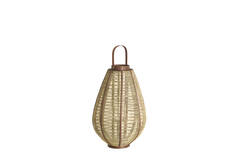 Hurricane Ø36x55,5 cm LINOA linen brown+wood dark brown
