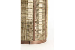 Hurricane Ø21x34,5 cm SEREIN linen brown+wood dark brown