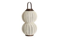 Hurricane Ø31x64 cm ARBORE linen brown+wood dark brown