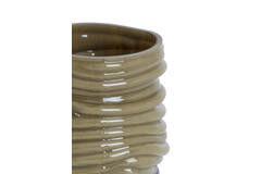 Tealight Ø10x11,5 cm MILYAN glass milky olive green
