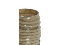 Tealight Ø9x10 cm MILYAN glass milky olive green