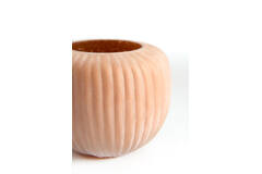 Tealight Ø11x9 cm OPALINE glass matt orange