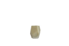 Tealight Ø8x10 cm NOBLE glass matt olive green