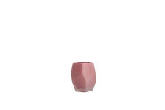 Tealight Ø8x10 cm NOBLE glass matt dark pink