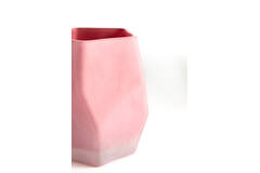Tealight Ø8x10 cm NOBLE glass matt dark pink