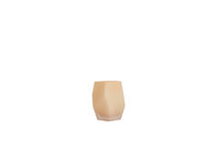 Tealight Ø8x10 cm NOBLE glass matt peach