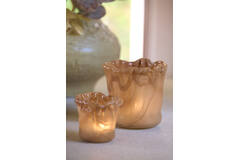 Tealight Ø10x10 cm MYRON glass light orange