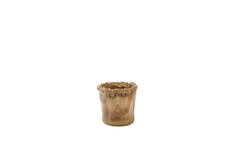 Tealight Ø12x12 cm MYRON glass light brown
