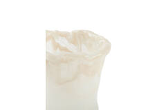 Tealight Ø15x15 cm MYRON glass cream