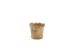 Tealight Ø15x15 cm MYRON glass light brown