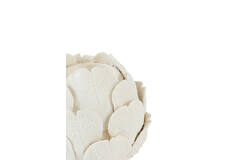 Tealight holder Ø11x10,5 cm CYNARA porcelain cream
