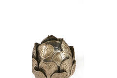 Tealight holder Ø11x10,5 cm CYNARA porcelain bronze