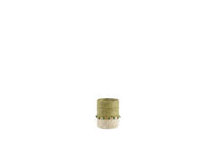 Tealight holder Ø10x13 cm MELORA light green+cream