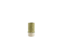 Tealight holder Ø10x23 cm MELORA light green+cream