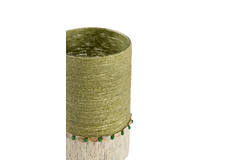 Tealight holder Ø15x25 cm MELORA light green+cream