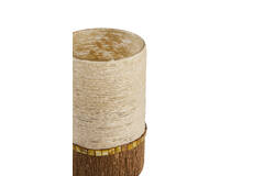 Tealight holder Ø15x25 cm MELORA cream+brown