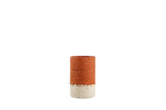Tealight holder Ø15x25 cm MELORA orange+cream