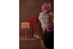 Tealight Ø12x12 cm SARANI matt brown-bronze+gold