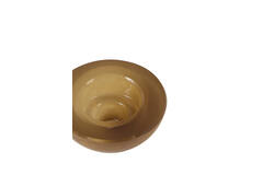 Tealight Ø8x3,5 cm XELON glass milky dark brown