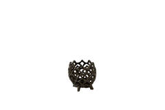 Tealight Ø10x10 cm GUBANI matt brown-bronze