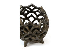 Tealight Ø10x10 cm GUBANI matt brown-bronze