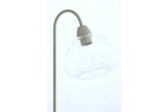 Tafellamp 31,5x20x61 cm BISHO glas helder+crème