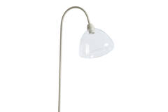 Floor lamp 47x28x160 cm BISHO glass clear+cream