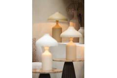 Table lamp Ø36x54 cm YEBRI matt sand-caramel