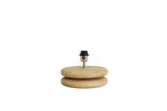 Lamp base Ø25x9 cm EBOLI wood matt natural