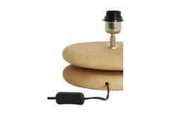 Lamp base Ø25x9 cm EBOLI wood matt natural
