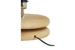 Lamp base Ø25x9 cm EBOLI wood matt natural