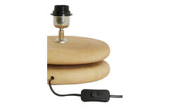 Lamp base Ø25x9 cm EBOLI wood matt natural