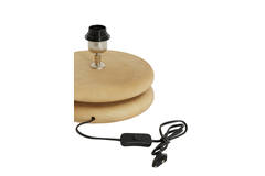 Lamp base Ø25x9 cm EBOLI wood matt natural