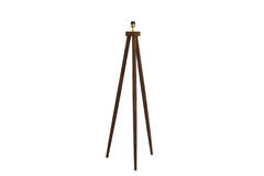 Vloerlamp driepoot 52x52x122 cm ILIAS hout mat donker bruin