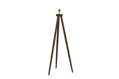 Vloerlamp driepoot 52x52x122 cm ILIAS hout mat donker bruin
