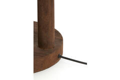 Vloerlamp Ø30x135 cm XITTA hout mat donker bruin